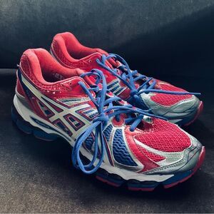 Asics GEL Nimbus 15 Womens 10.5 US Patriotic Red White Blue USA Edition Mint Con